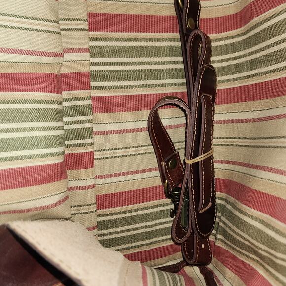 CENCIO NWT XL DUFFEL VECCHIO BROWN ITALIAN LEATHER BAG - Picture 9 of 15